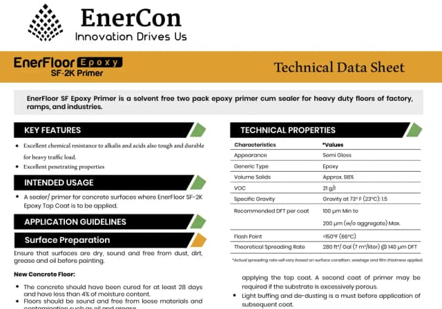 Epoxy SF-2K Primer TDS